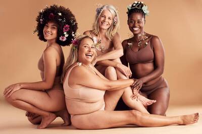 grupo de mulher com diferentes tipos de pele