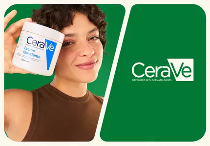 Grupo misto de pessoas segurando produto da marca La Roche Posay