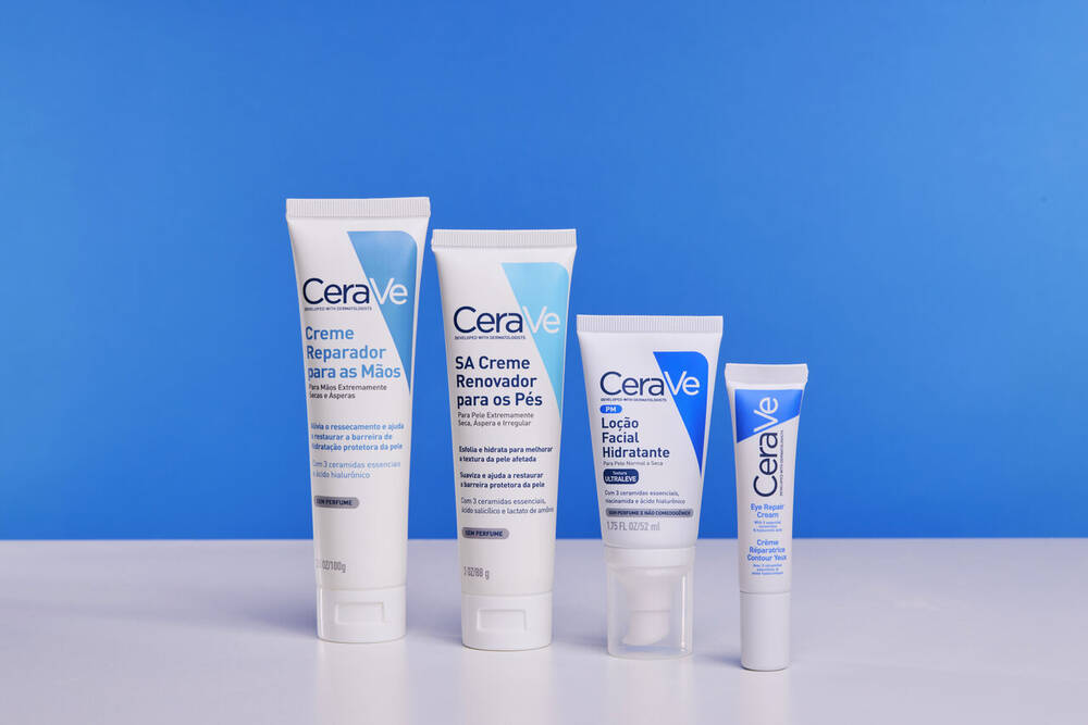 locao e creme hidratante cerave