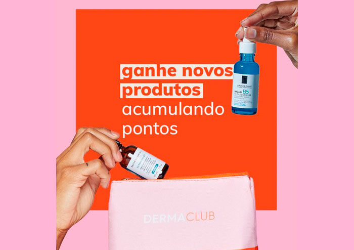 Brindes de produtos da CeraVe, Vichy, SkinCeuticals e La Roche-Posay disponiveis no Dermaclub