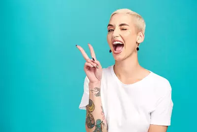 Foto de uma tatuagem na pele
