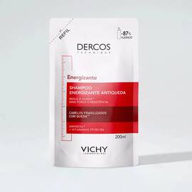 REFIL SHAMPOO ANTIQUEDA COM AMINEXIL VICHY DERCOS ENERGIZANTE 200ML