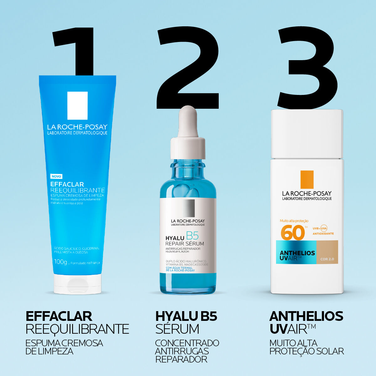 LA ROCHE-POSAY PROTETOR SOLAR FACIAL COR 2.0 ANTHELIOS UVAIR FPS 60, 45ml