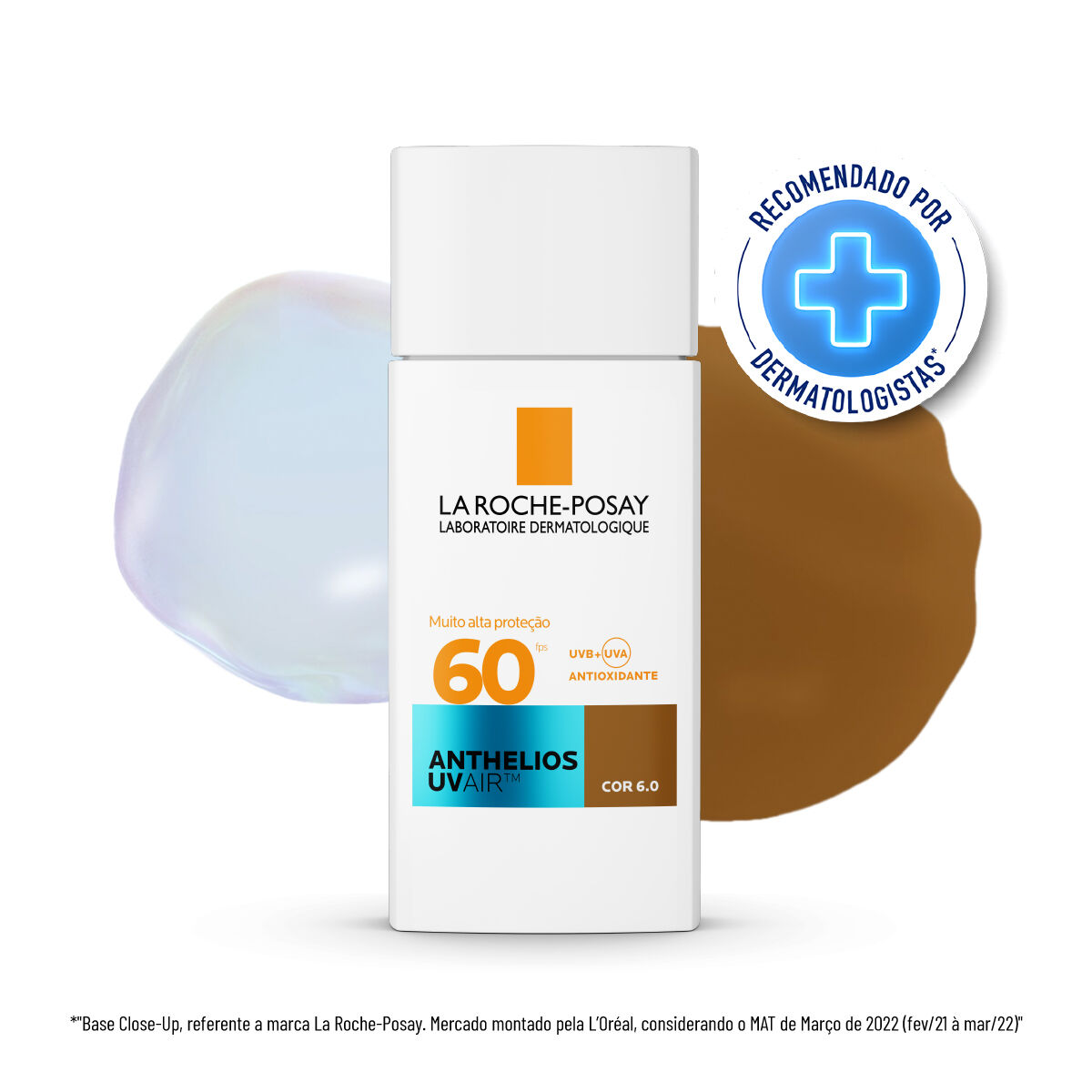 LA ROCHE-POSAY PROTETOR SOLAR FACIAL COR 6.0 ANTHELIOS UVAIR FPS 60