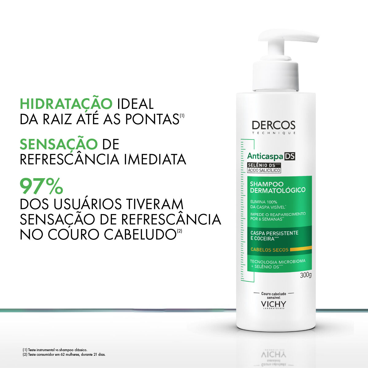 VICHY DERCOS SHAMPOO ANTICASPA INTENSIVO DS CABELOS SECOS 300G