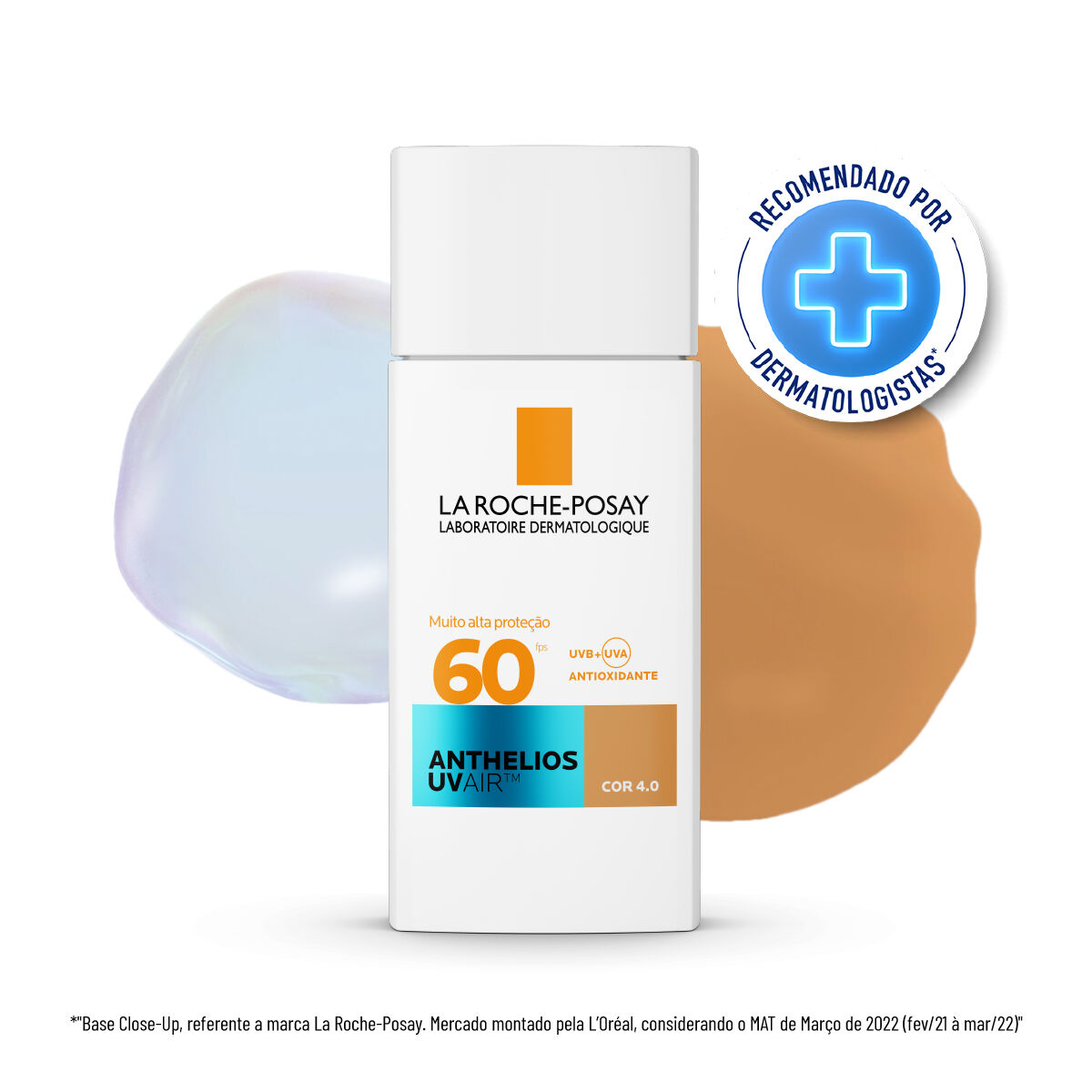 LA ROCHE-POSAY PROTETOR SOLAR FACIAL COR 4.0 ANTHELIOS UVAIR FPS 60, 45ml
