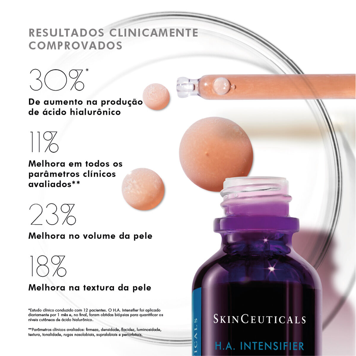 SERUM CORRETOR REJUVENESCEDOR FACIAL H.A. INTENSIFIER SKINCEUTICALS