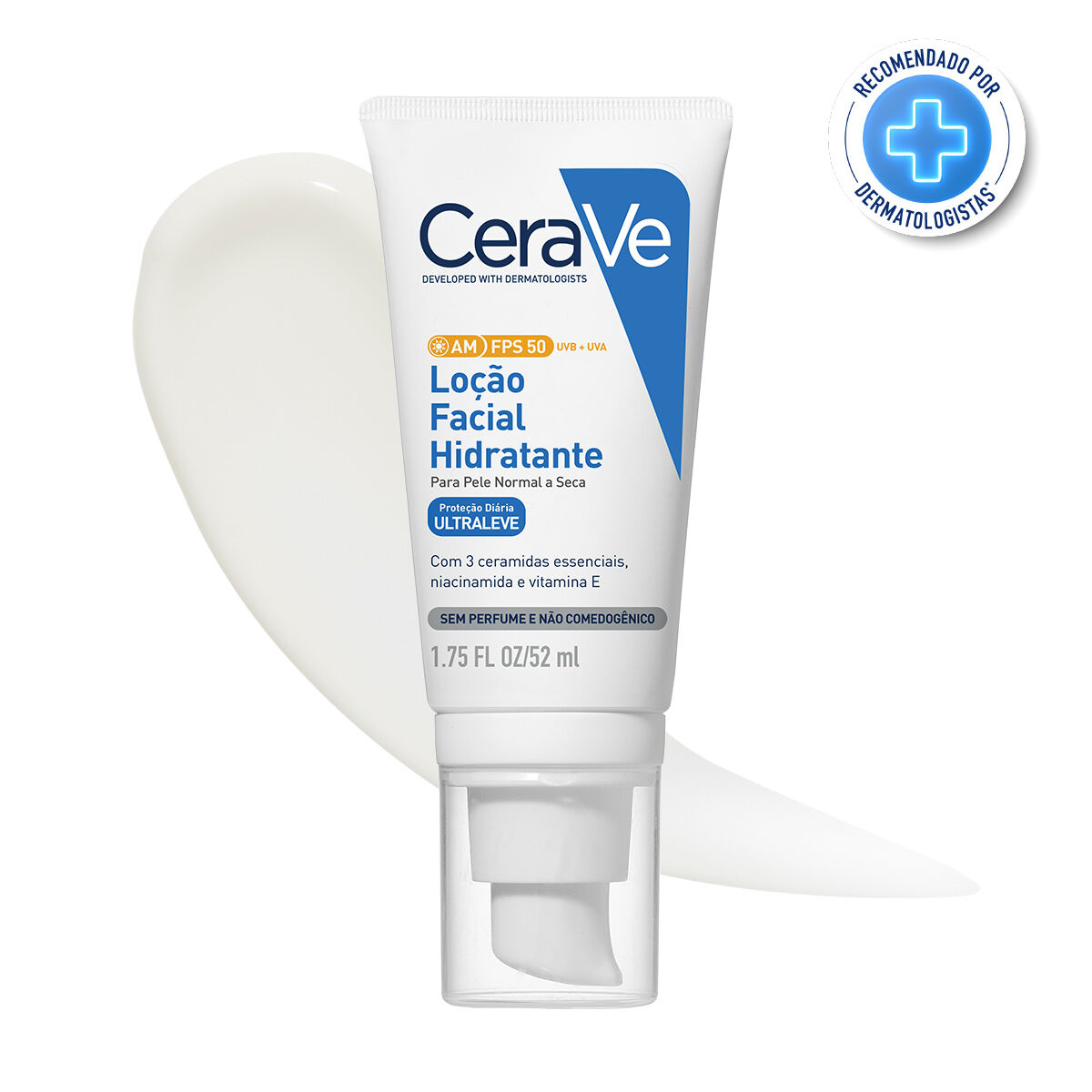 CERAVE LOCAO FACIAL HIDRATANTE FPS50 52ml