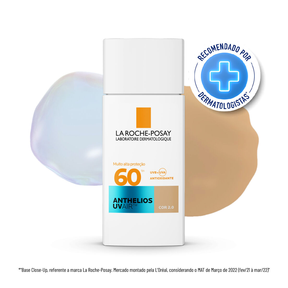 LA ROCHE-POSAY PROTETOR SOLAR FACIAL COR 2.0 ANTHELIOS UVAIR FPS 60, 45ml