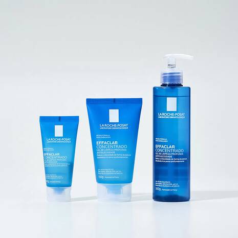embalagem do Gel de Limpeza Effaclar Concentrado La Roche Posay