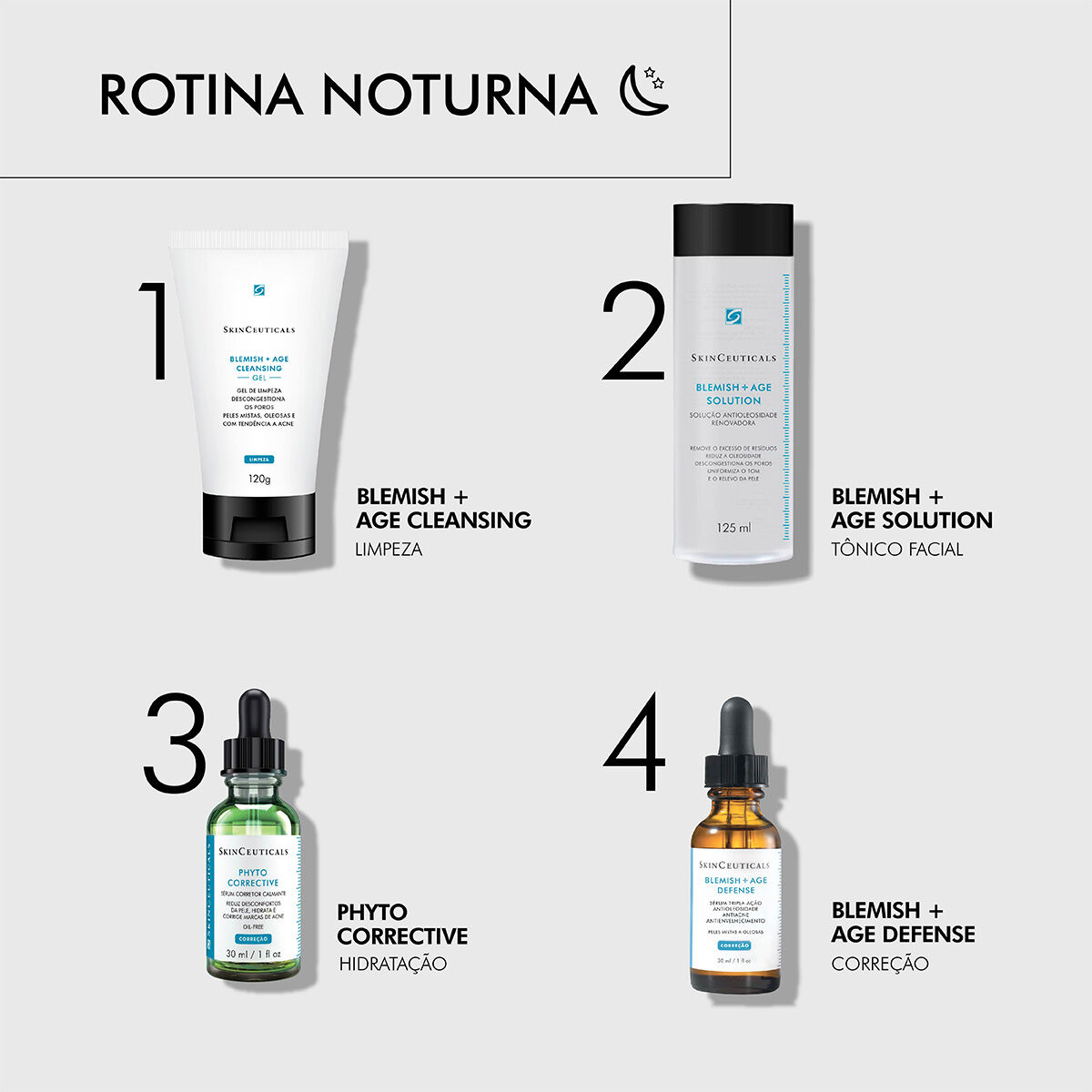 Rotina de SkinCare Noite com SkinCeuticals