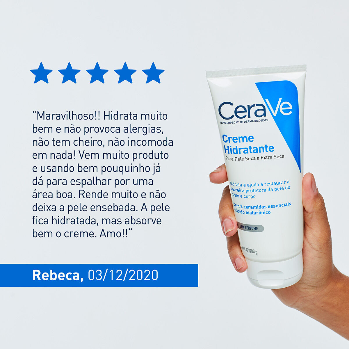 Depoimento do Consumidor de CeraVe