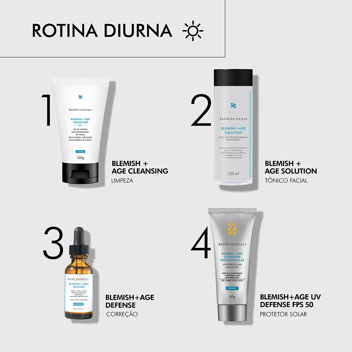 Rotina de SkinCare Manha com SkinCeuticals