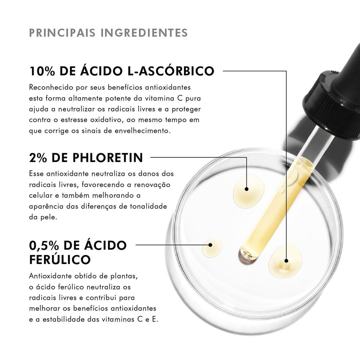 SERUM ANTIOXIDANTE COM VITAMINA C PHLORETIN CF