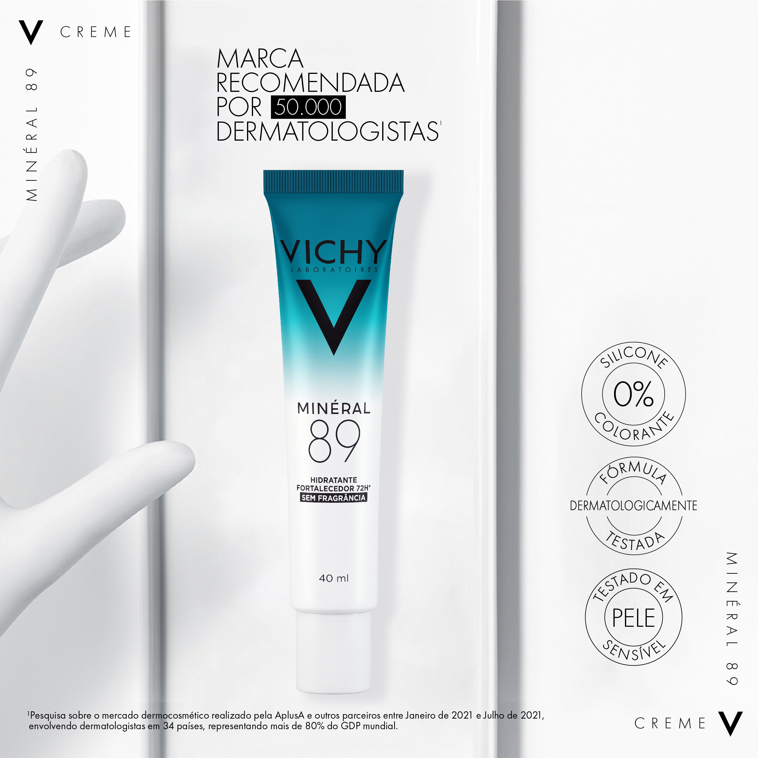 MINERAL 89 CREME HIDRATANTE FORTALECEDOR 72H - 40ML