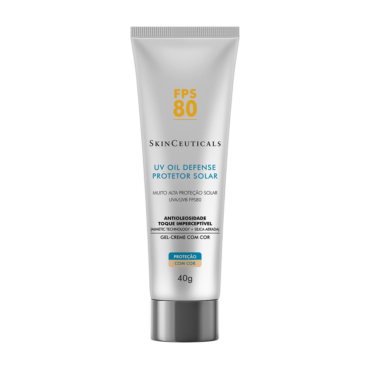PROTETOR SOLAR FACIAL COM COR SKINCEUTICALS UV OIL DEFENSE FPS80