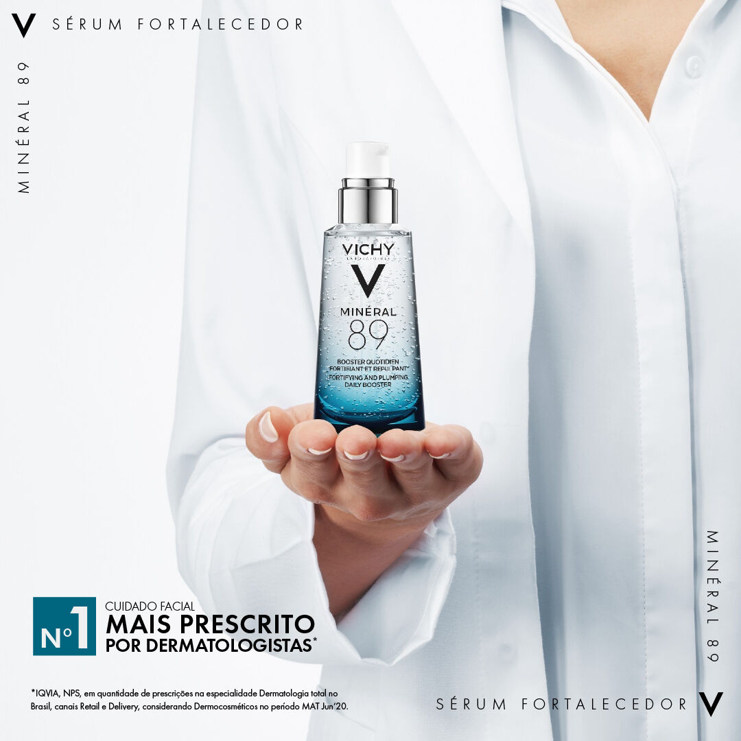 SERUM FORTALECEDOR FACIAL DIARIO COM ACIDO HIALURONICO VICHY MINERAL 89