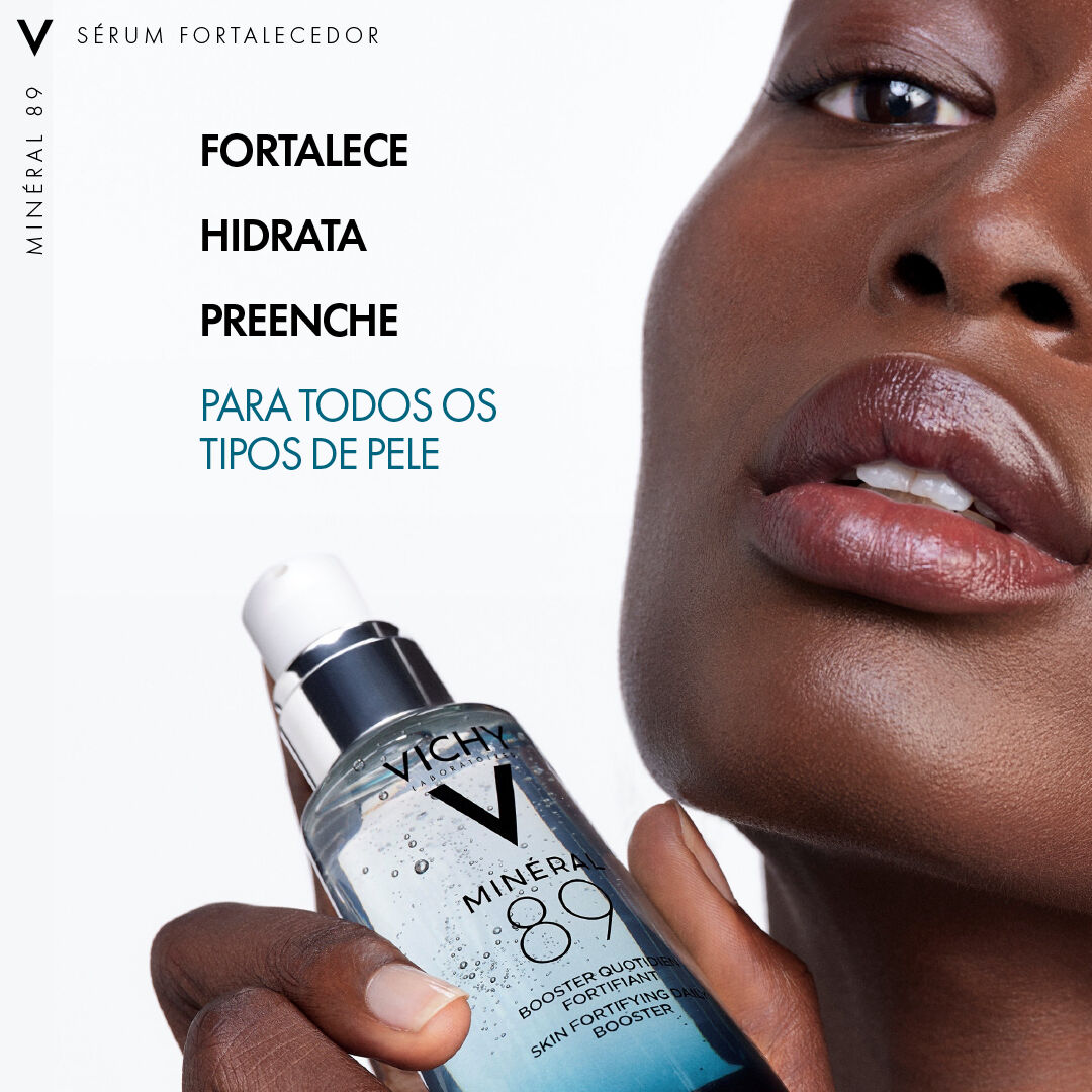 SERUM FORTALECEDOR FACIAL DIARIO COM ACIDO HIALURONICO VICHY MINERAL 89