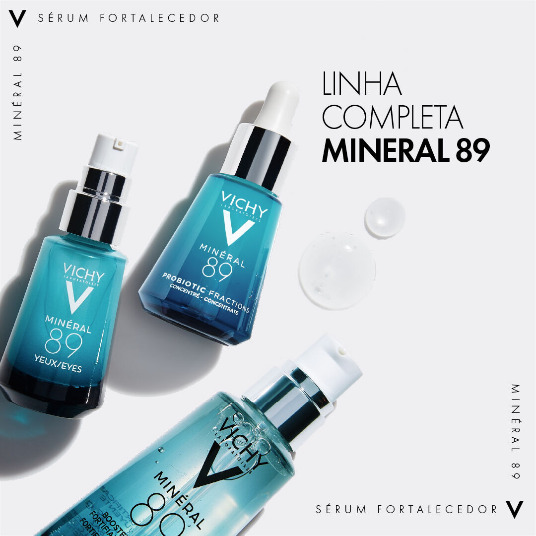SERUM FORTALECEDOR FACIAL DIARIO COM ACIDO HIALURONICO VICHY MINERAL 89