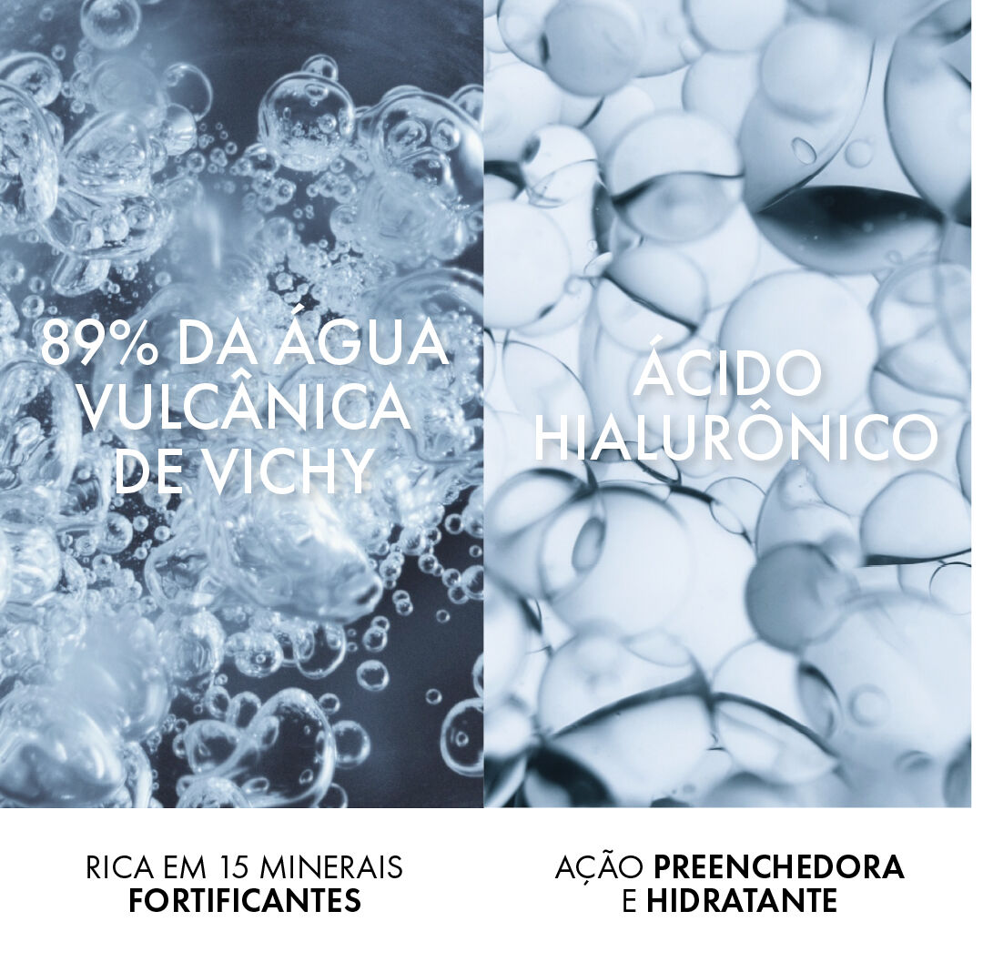 SERUM FORTALECEDOR FACIAL DIARIO COM ACIDO HIALURONICO VICHY MINERAL 89