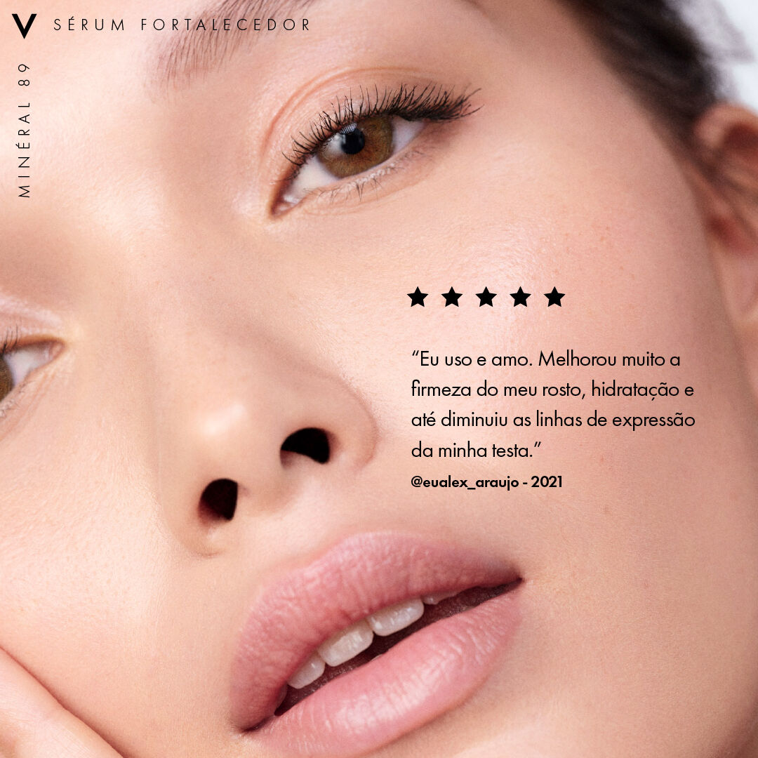 SERUM FORTALECEDOR FACIAL DIARIO COM ACIDO HIALURONICO VICHY MINERAL 89