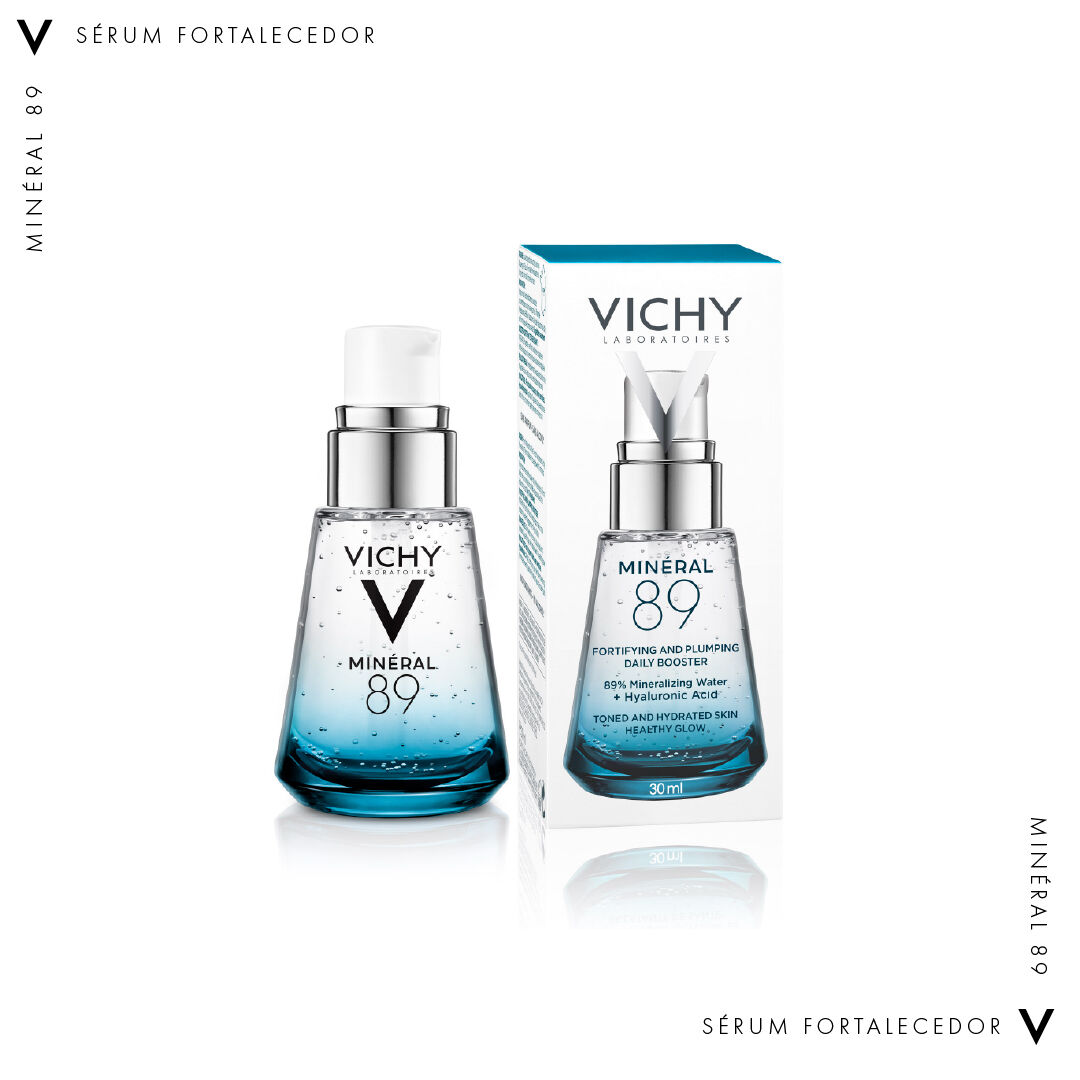 SERUM FORTALECEDOR FACIAL DIARIO COM ACIDO HIALURONICO VICHY MINERAL 89