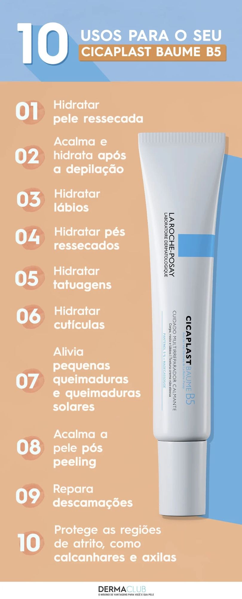 Cicaplast Baume B5: 10 Maneiras De Aproveitar - Infográfico