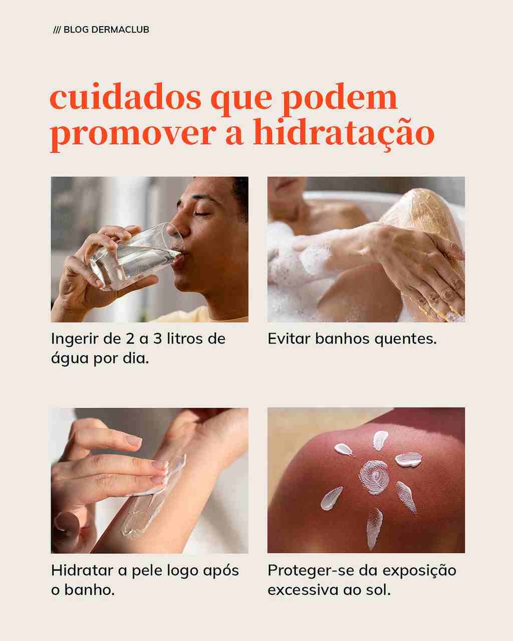 Cuidados para a pele ressecada 