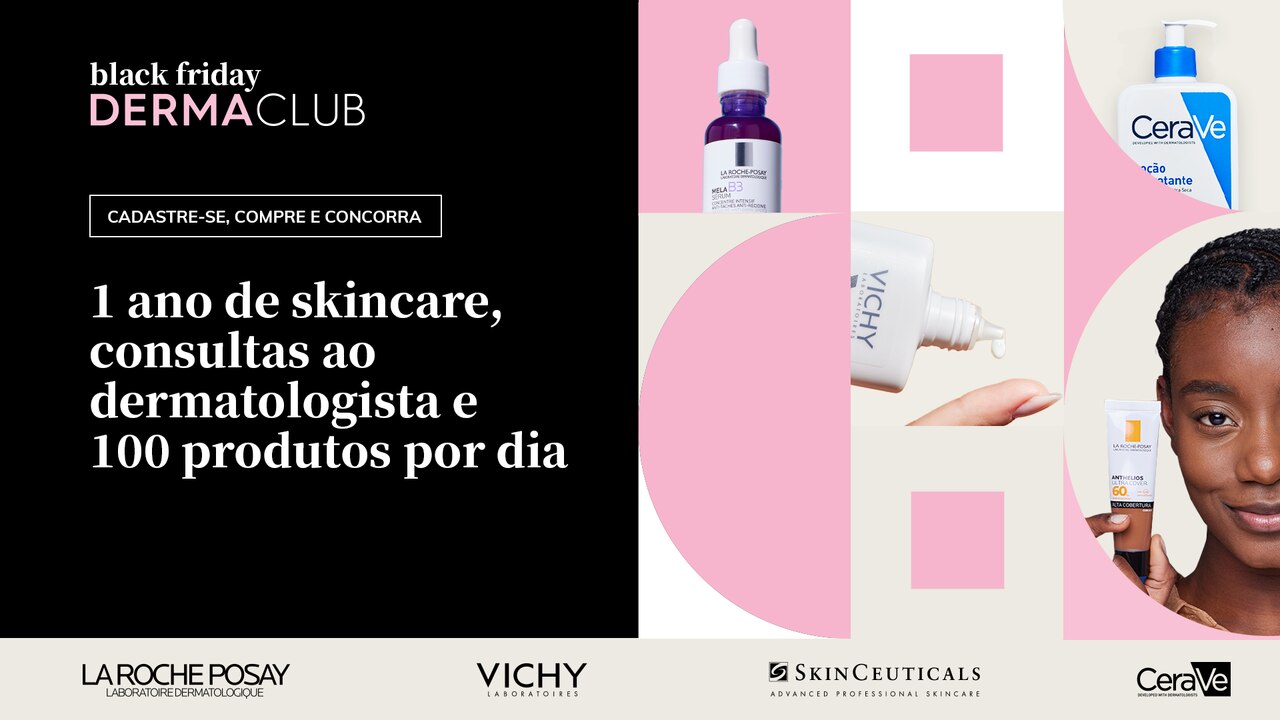 Banner da promoção de Black Friday 2024 do Dermaclub