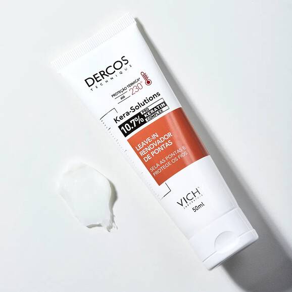  Foto do Leave-In renovador de pontas da linha Dercos Kera-Solutions da Vichy