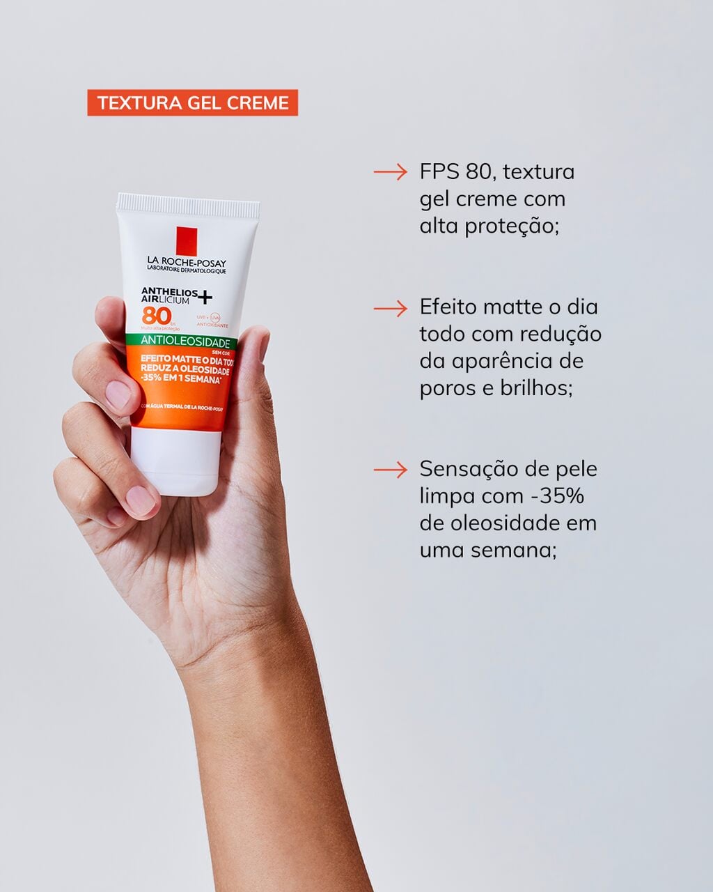 Protetor solar facial FPS 80 Protetor solar facial FPS 80