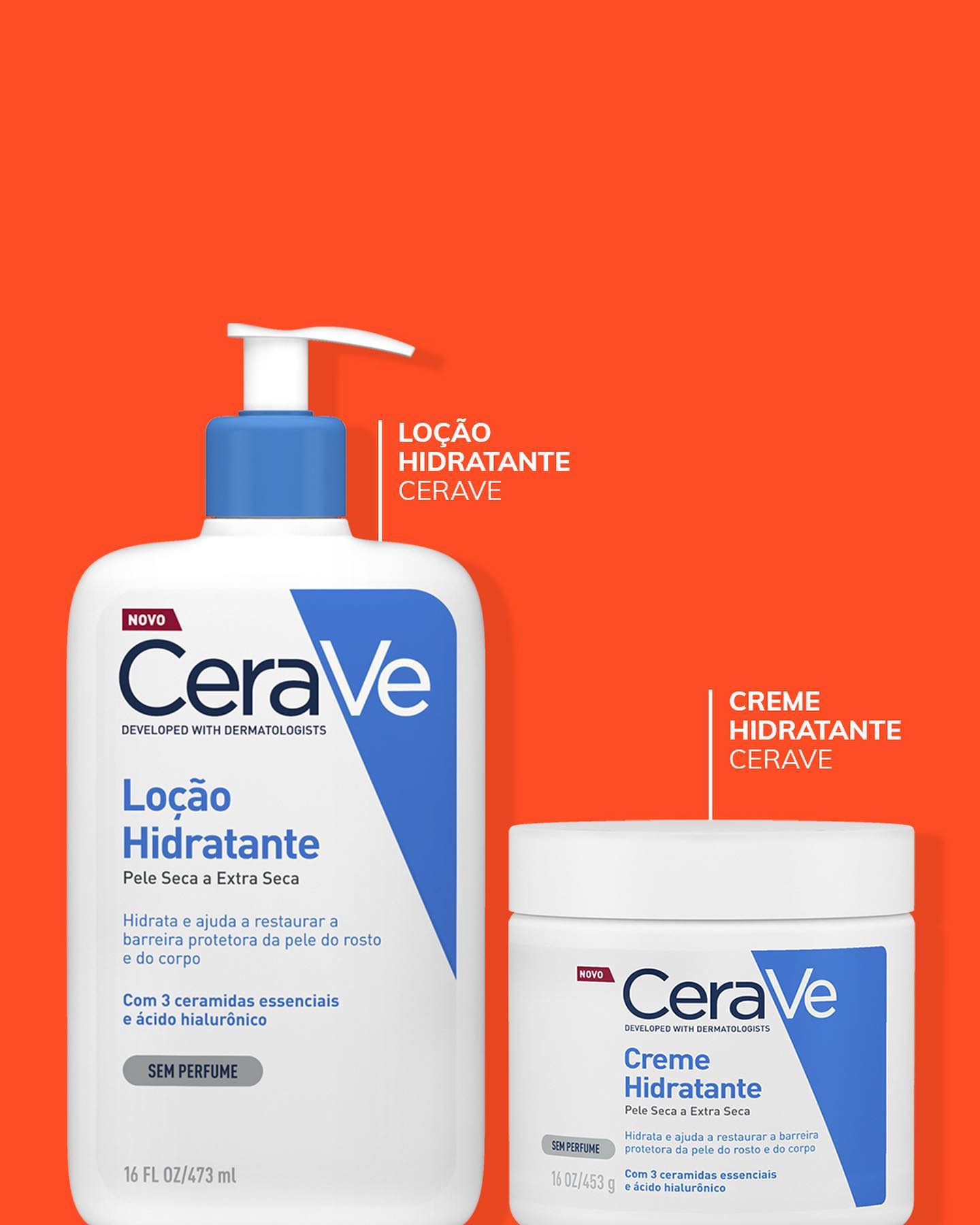 Creme Hidratante e Loção Hidratante CeraVe para evitar bolhas na pele