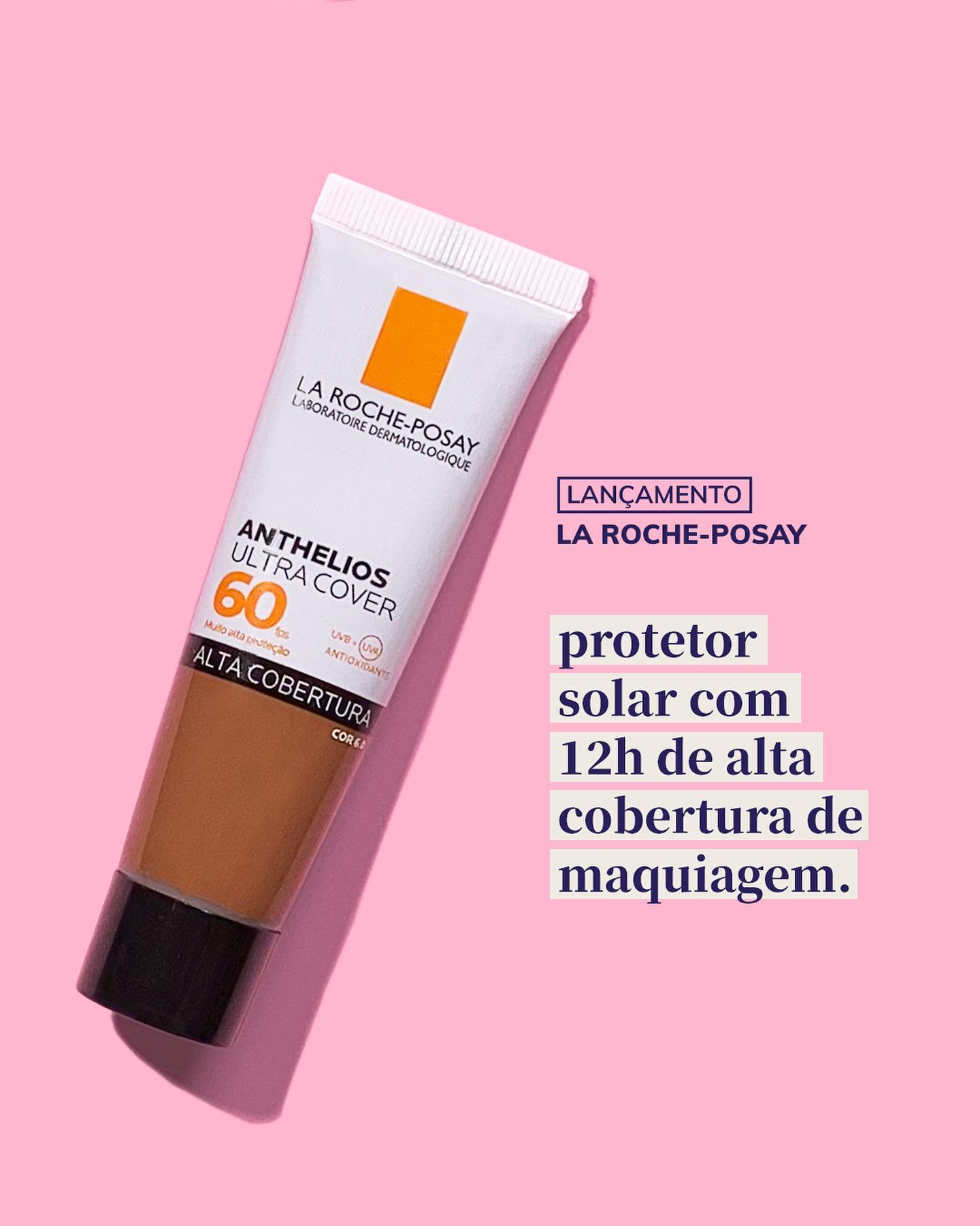 Protetor solar com cor 12 horas de alta cobertura de maquiagem