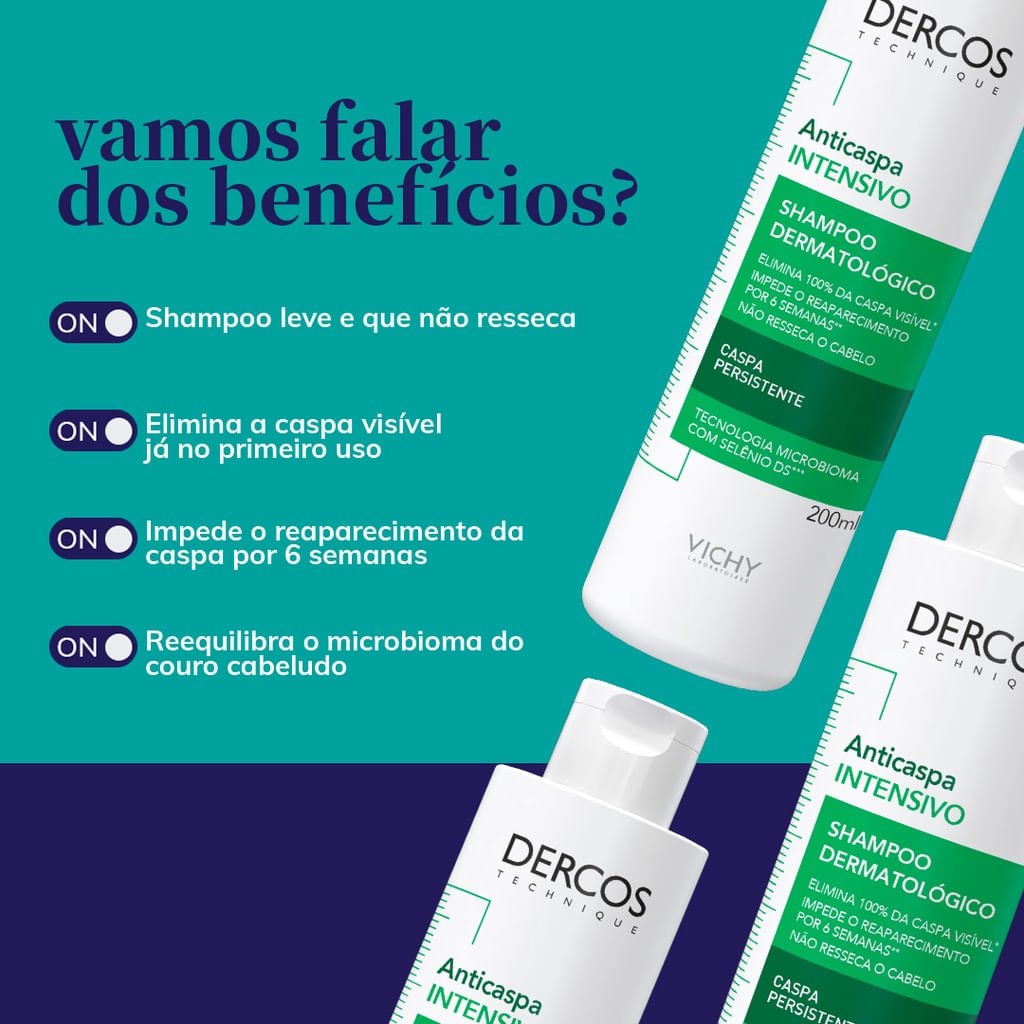 shampoo Dercos para caspa da Vichy