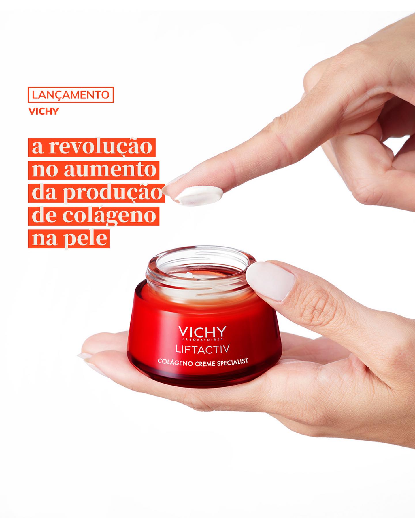 Creme de colágeno de Vichy.