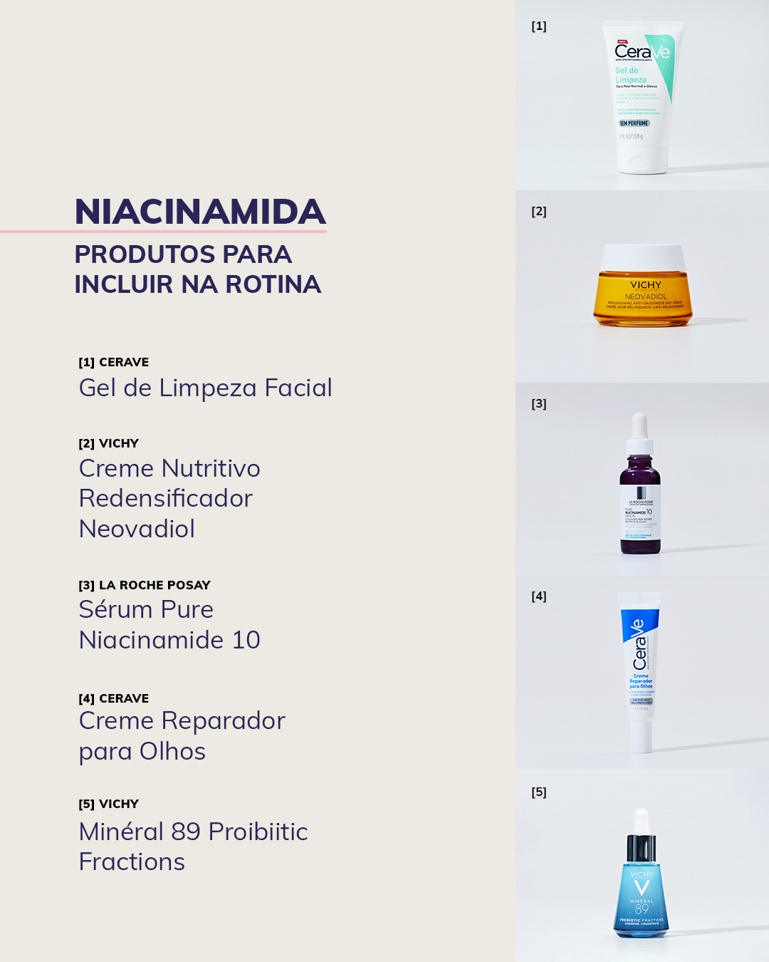 Produtos com niacinamida