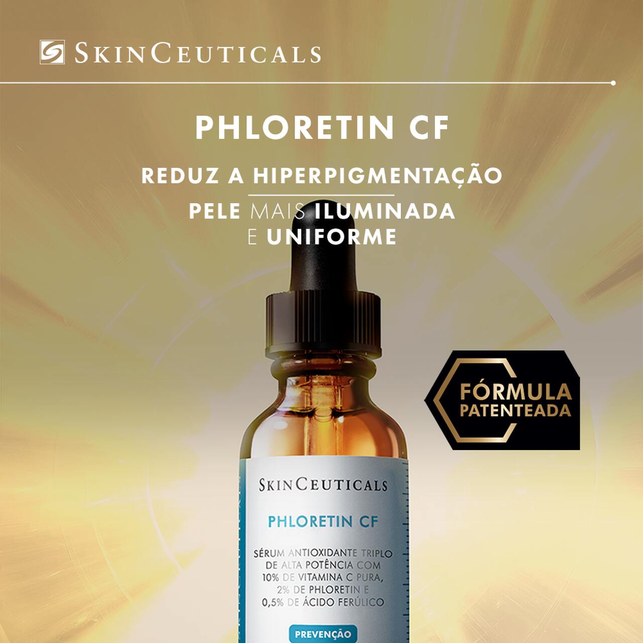 Vitamina C com ácido ferúlico sérum