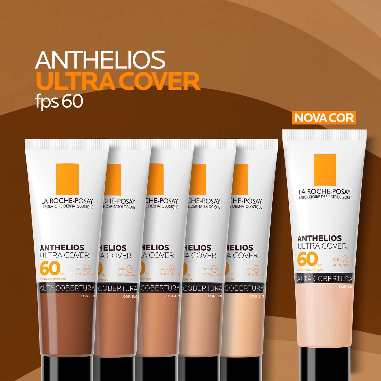 Protetor solar facial com cor