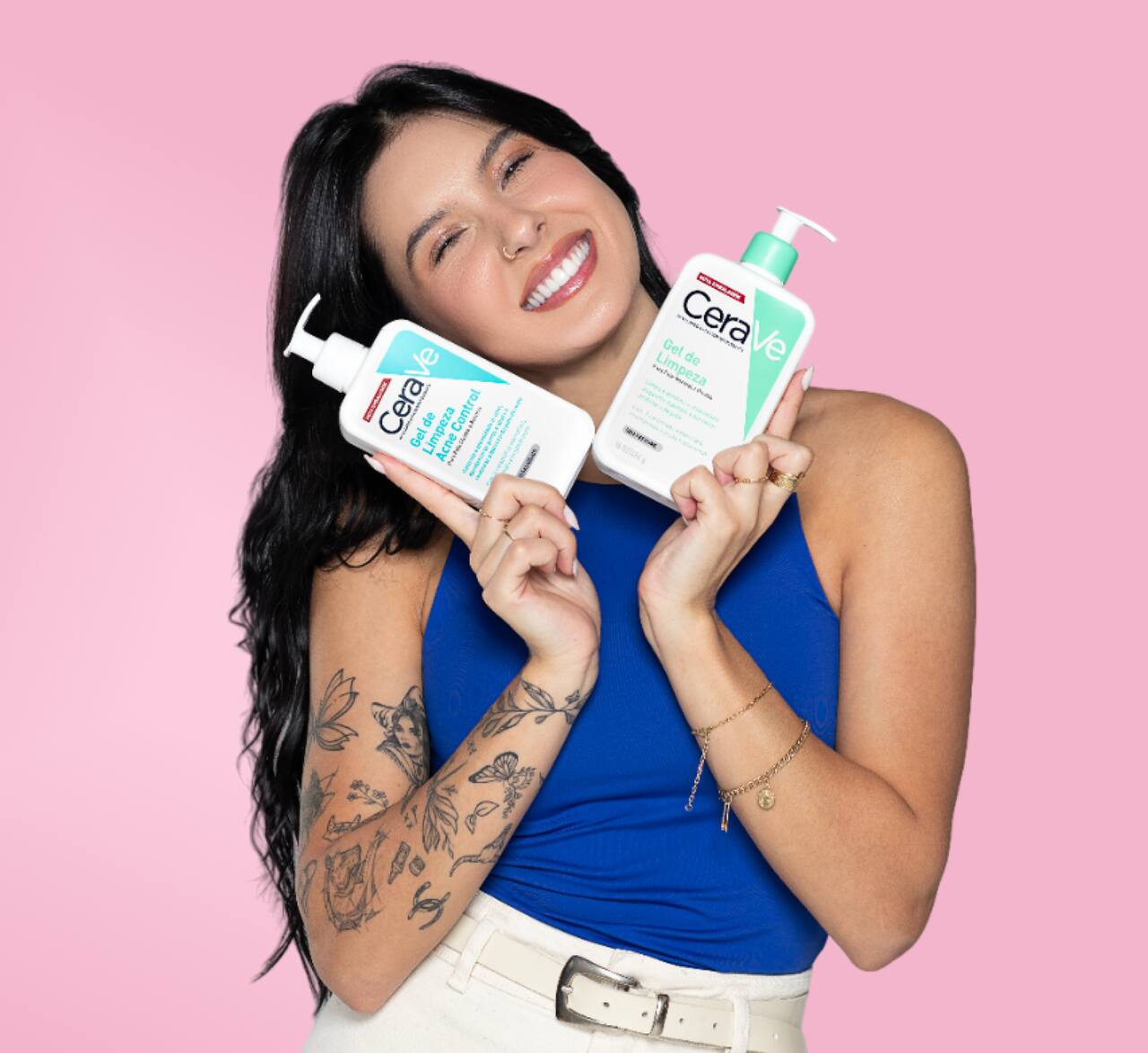 Ana Castela e Gel de limpeza