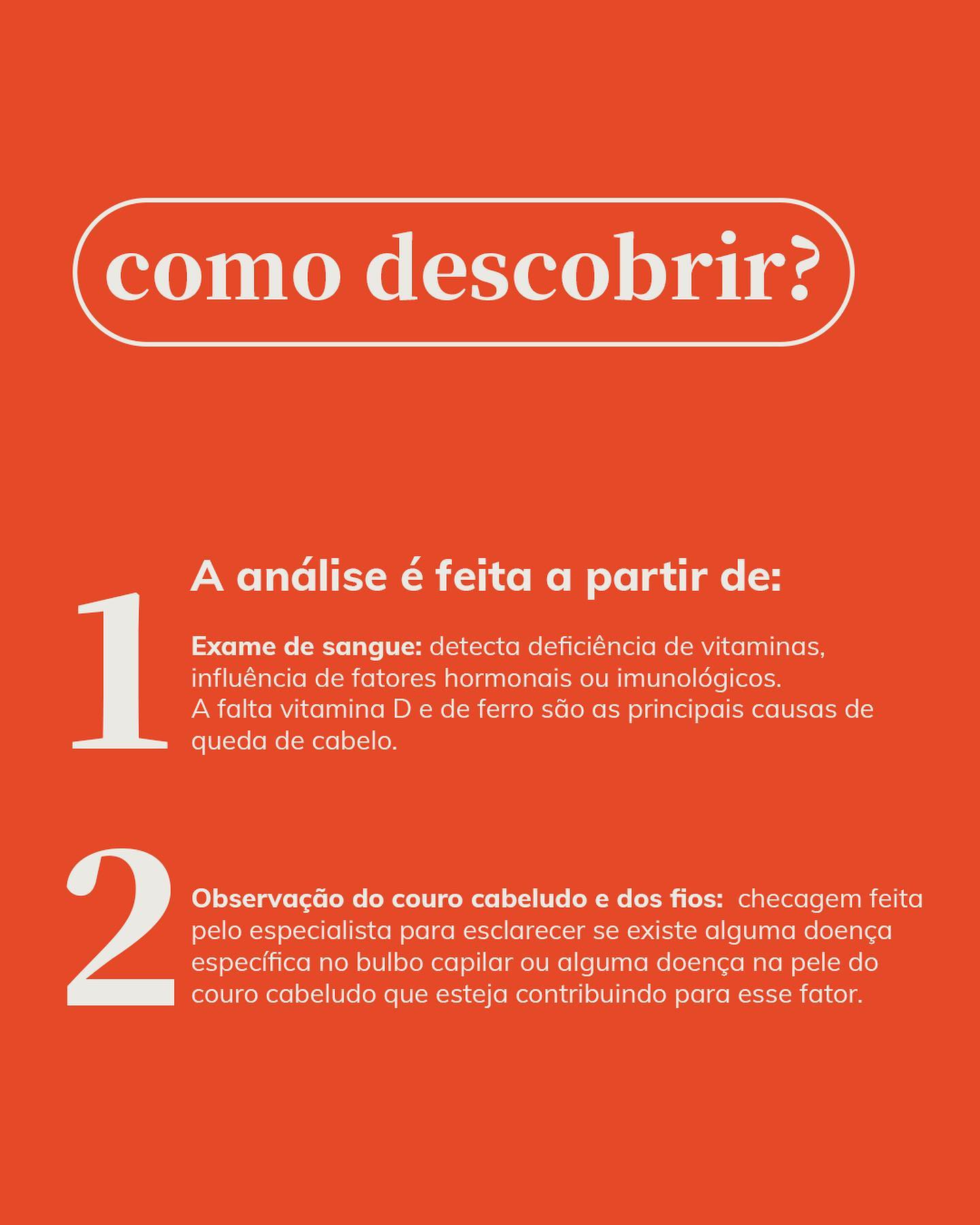 Infográfico explicando como descobrir se você tem alopécia androgenética