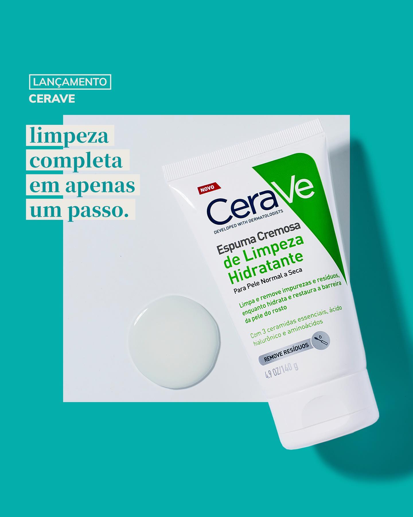 Gel de limpeza hidratante para a sua rotina de skincare matinal