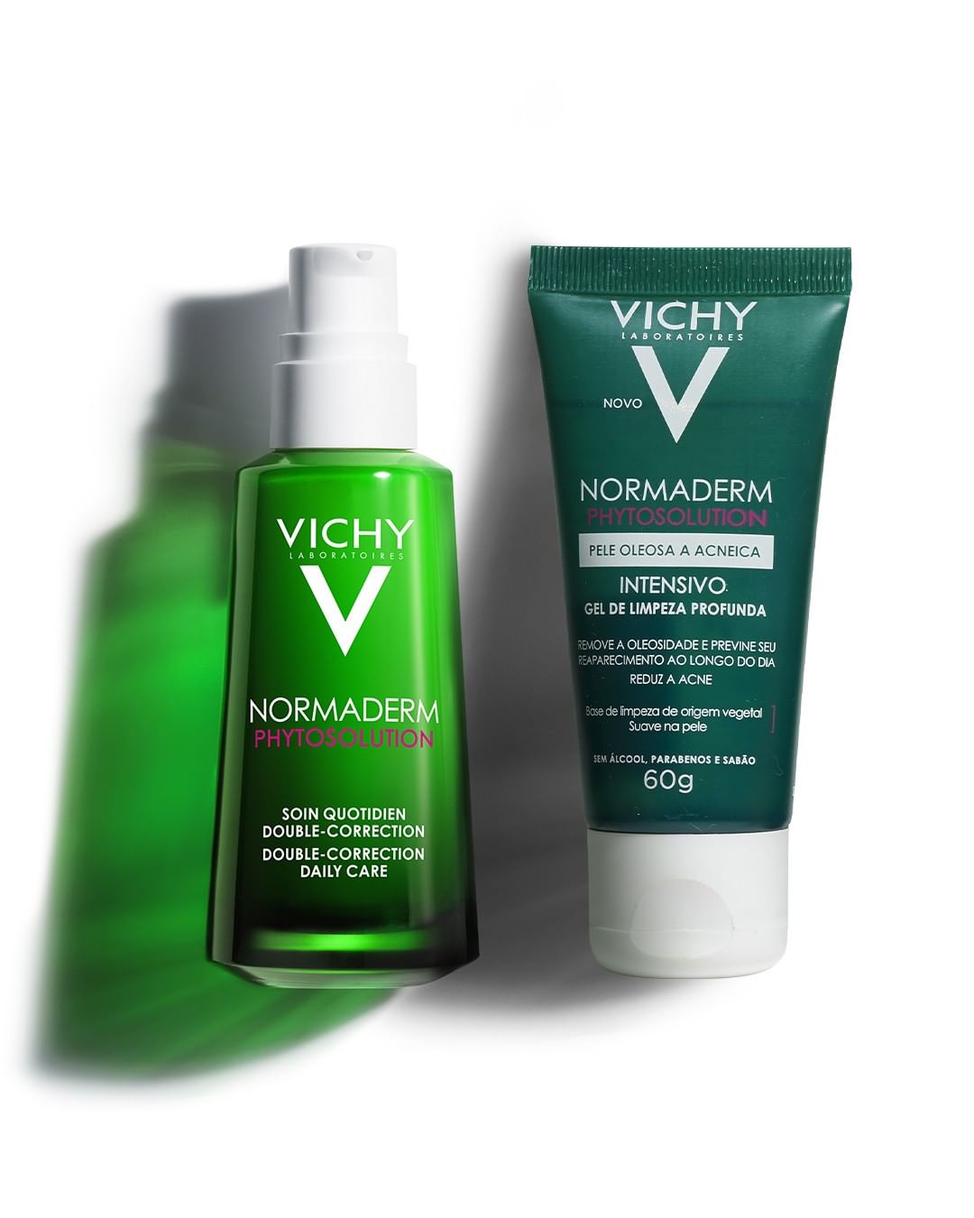 Produtos de limpeza Vichy Normaderm expostos