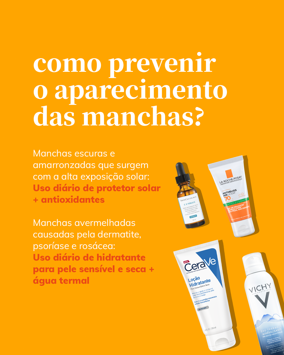  Informações sobre a prevenção de manchas 