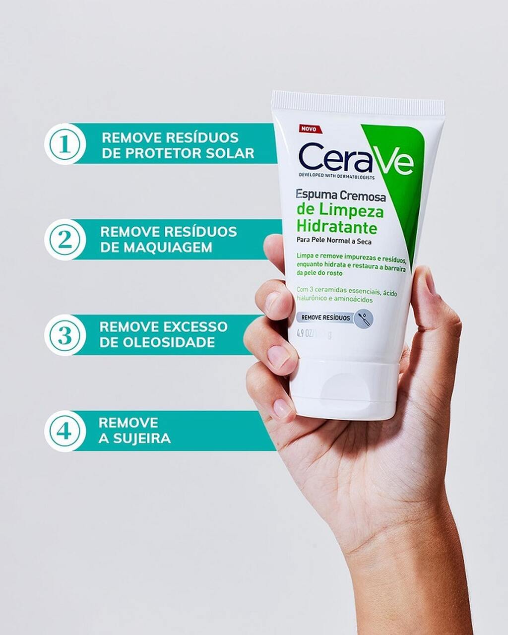 gel de limpeza para pele seca