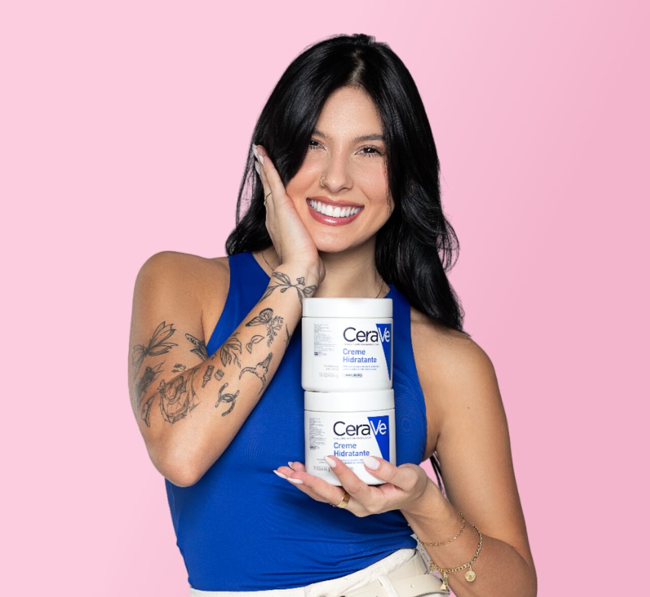 Ana Castela com seu Creme hidratante