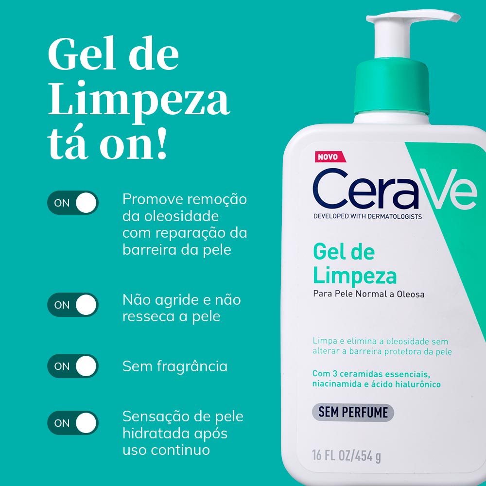 gel de limpeza para pele mista